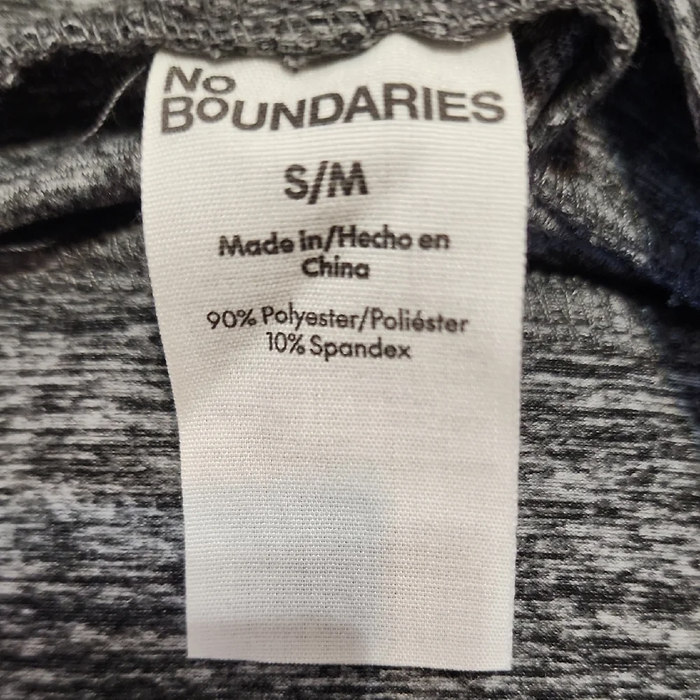 No Boundaries Charcoal and Black Kids Leggings